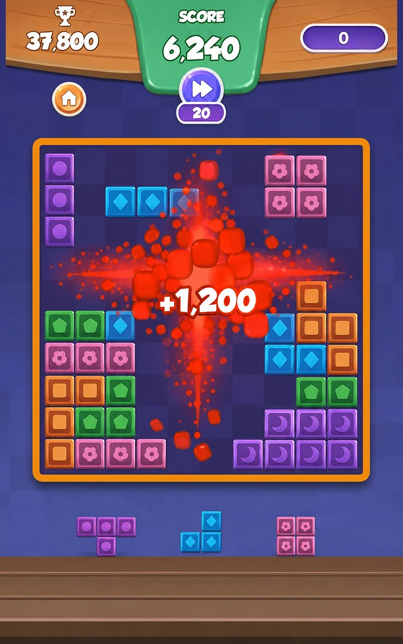 Velnor Block Fill crowded board